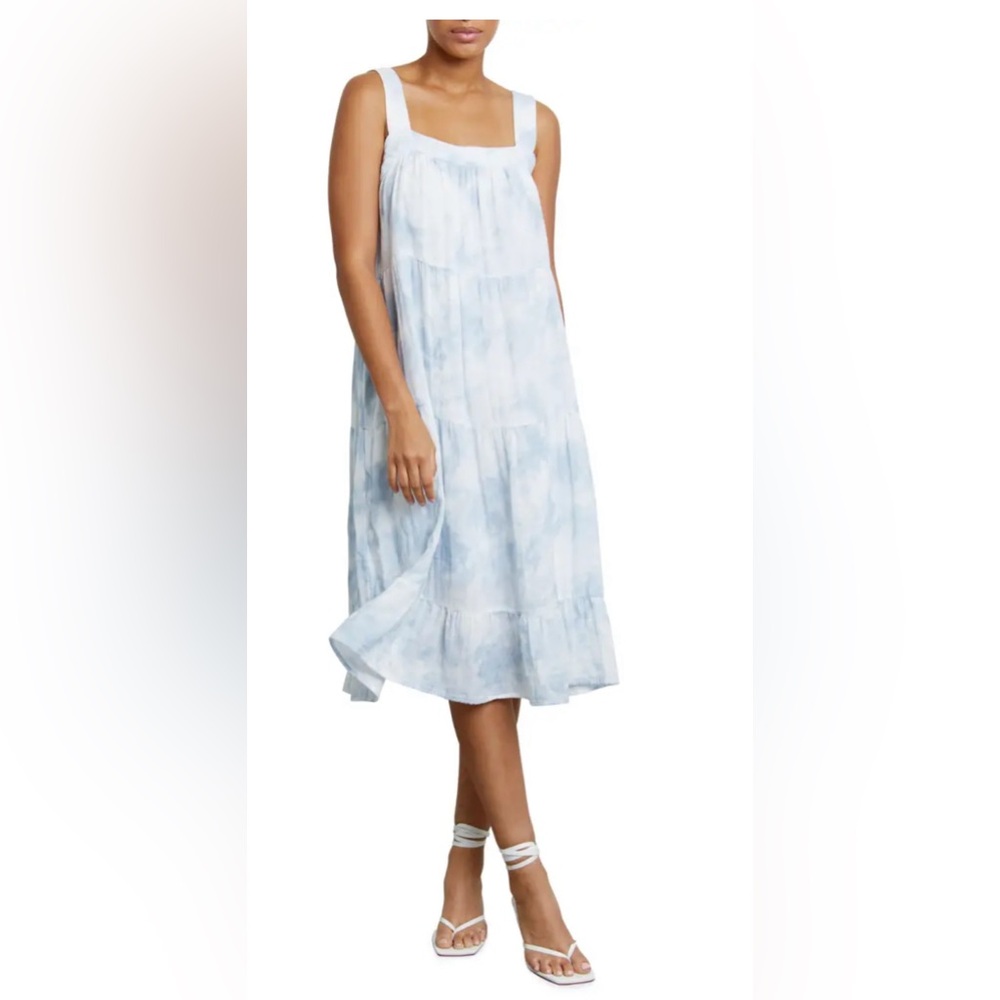 Rails Amaya Midi Tiered Cotton Dress